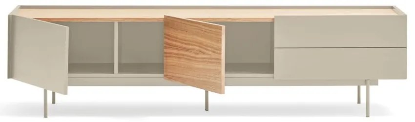 TV stolík v dekore duba v béžovo-prírodnej farbe 180x45 cm Otto – Teulat