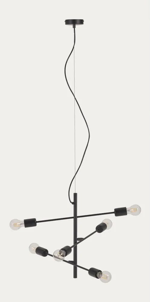 Čierne závesné svietidlo ø 55 cm Spica – Kave Home