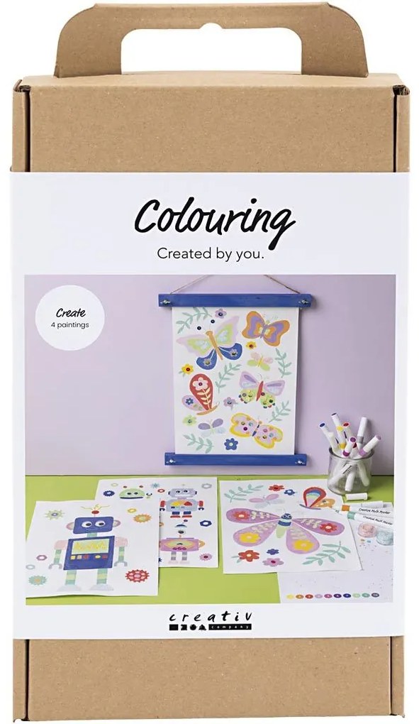 Kreatívna sada Craft Kit Colouring Butterfly & Robot