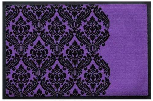 Ozdobná premium rohožka - fialovo-čierny barok (Vyberte veľkosť: 75*50 cm)