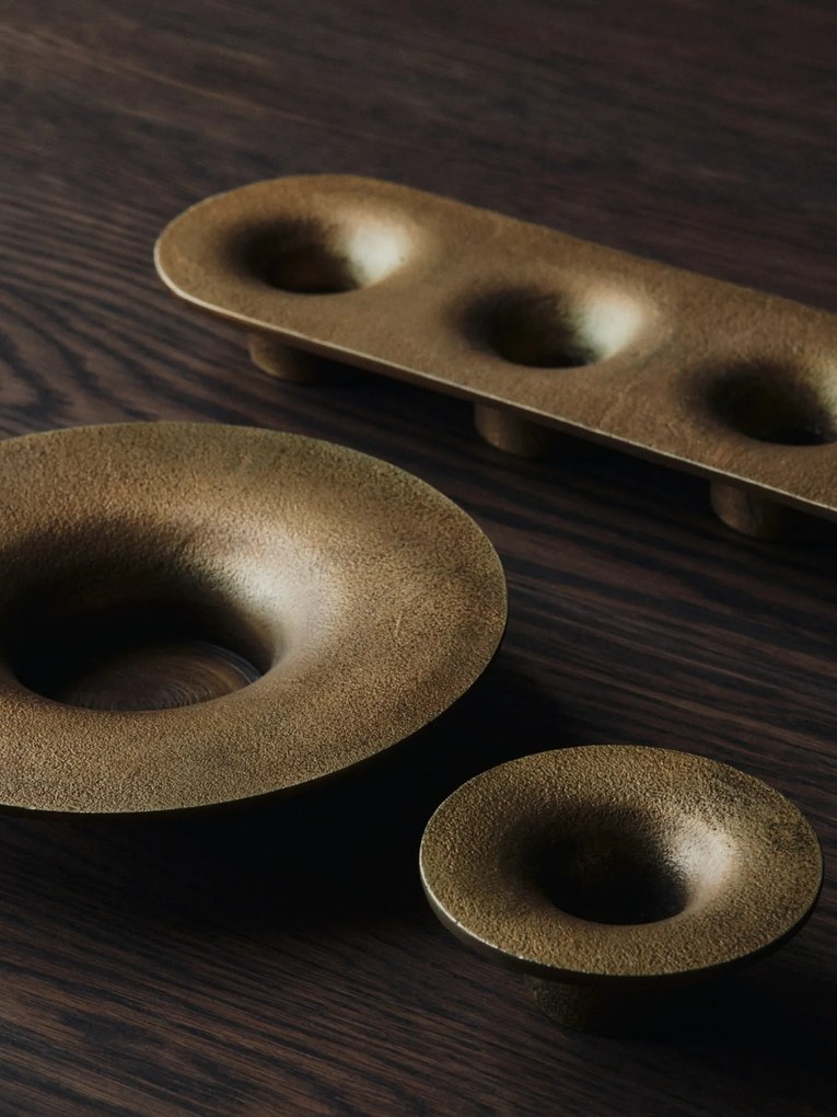 Ferm Living Adventný svietnik Soothe Brass Finish