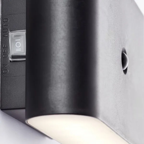 Brilliant - LED vonkajšie nabíjacie nástenné svietidlo so senzorom XINO LED/3W/5