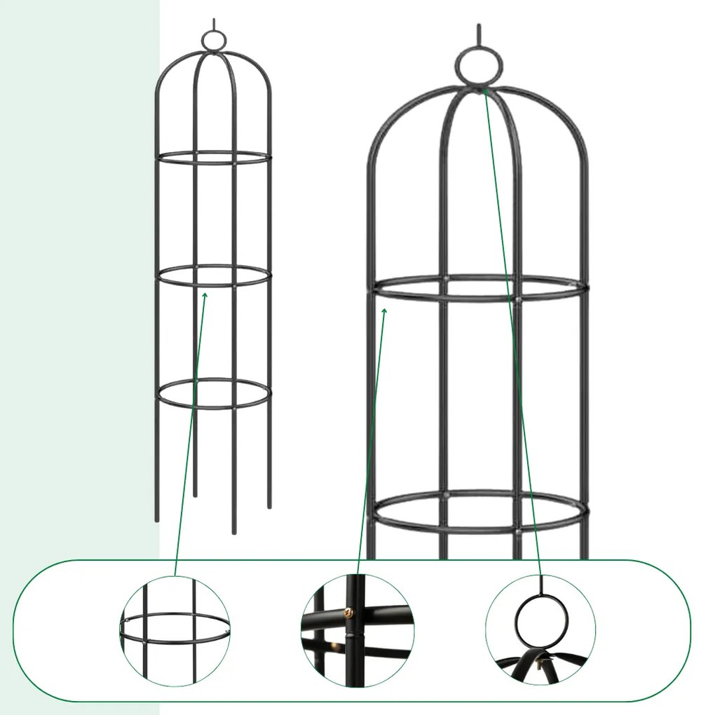 Opora na popínavé kvety 200x40 cm Gardebruk