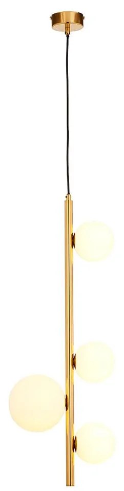 Jupiter 1921 - Luster na lanku TAIDA 4xG9/40W/230V mosadz