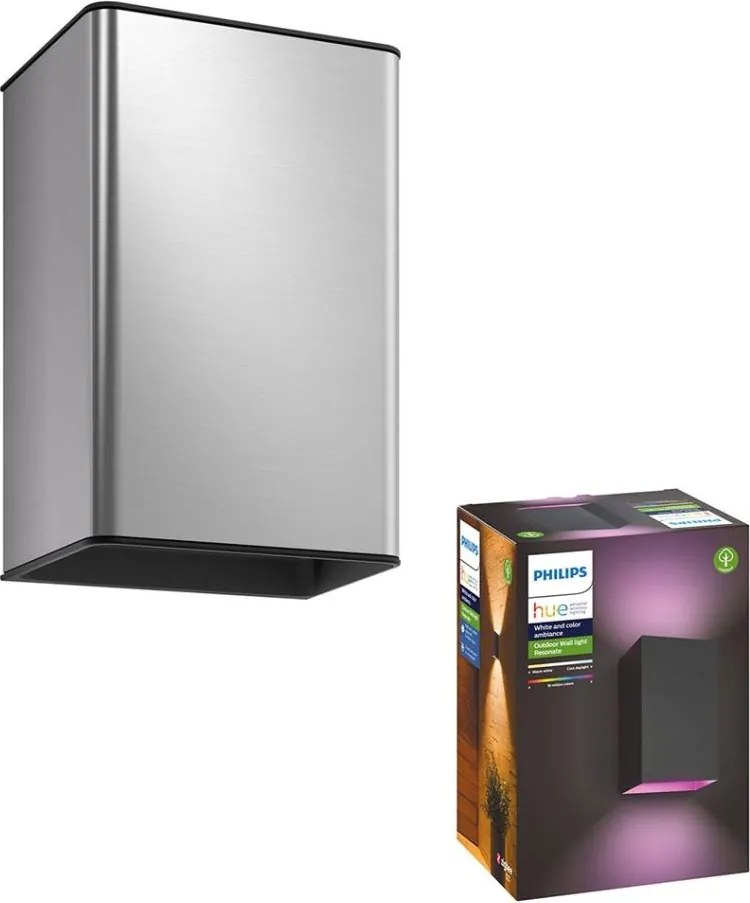 Philips 17464/47/P7 - LED RGB Vonkajšie svietidlo Hue RESONATE 2xLED/8W/230V IP44