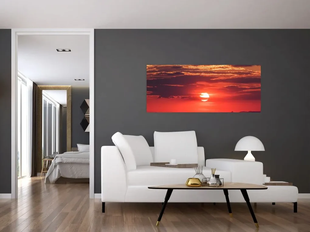 Obraz farebného slnka (120x50 cm)