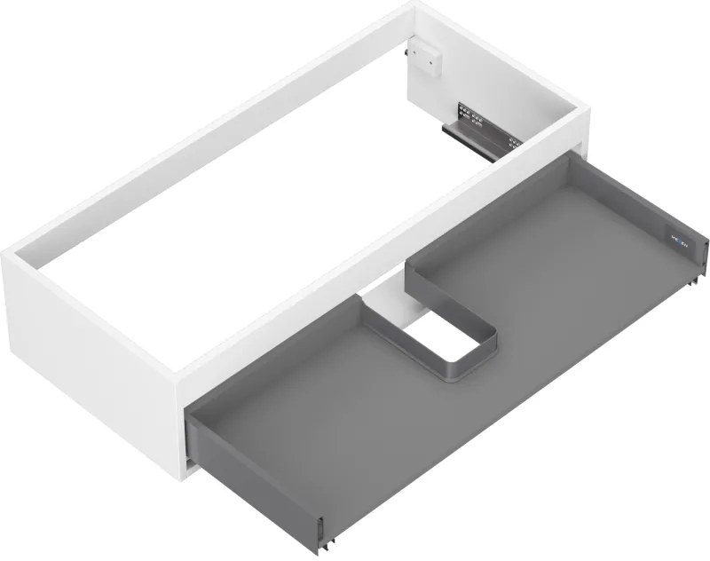 Mexen Box-A, závesná skrinka 100 cm, 1 zásuvka, biela matná, 91AX0-1000-235-1-01