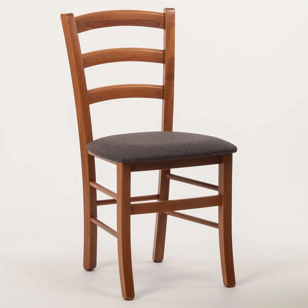 Stima stolička PAYSANE s čalúneným sedákom Vyberte odtieň ->: Rustikál, Vyberte látku ->: LUX Antracit 6