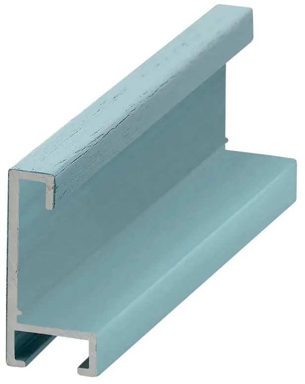 DANTIK rám na obraz 29,7x42 | ALU Dýha barevná modrá pastel (Plexi Čiré)