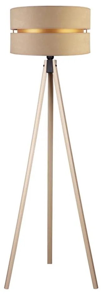 Duolla - Stojacia lampa DUO 1xE27/60W/230V pr. 44 cm béžová DU82672SD