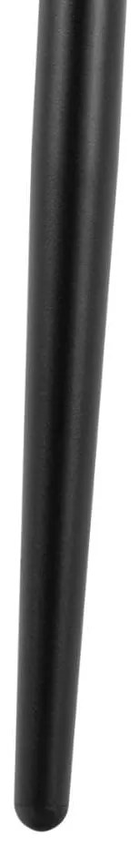 Jídelní stůl Wicklow 140 cm  šedý mramor/černý