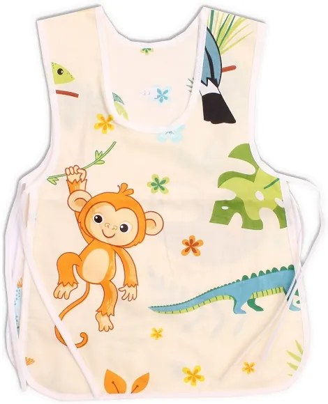 Detská zástera s bočným viazaním bavlnená Veľkosť: 6 - 7 rokov