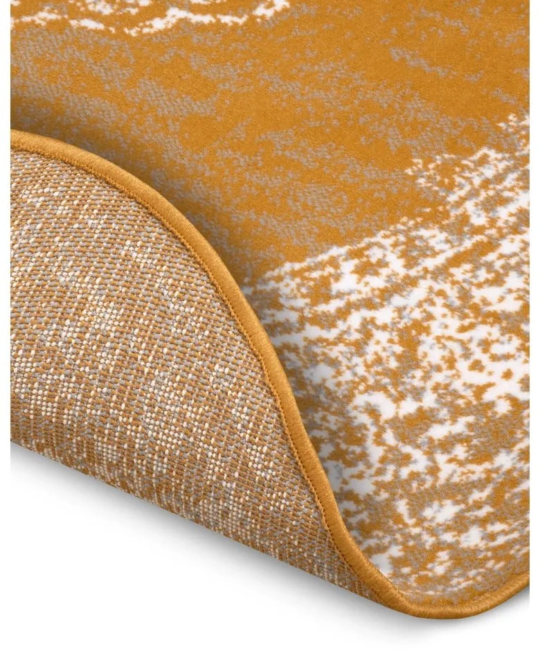 Žltý/oranžový okrúhly koberec ø 160 cm Méridional - Hanse Home