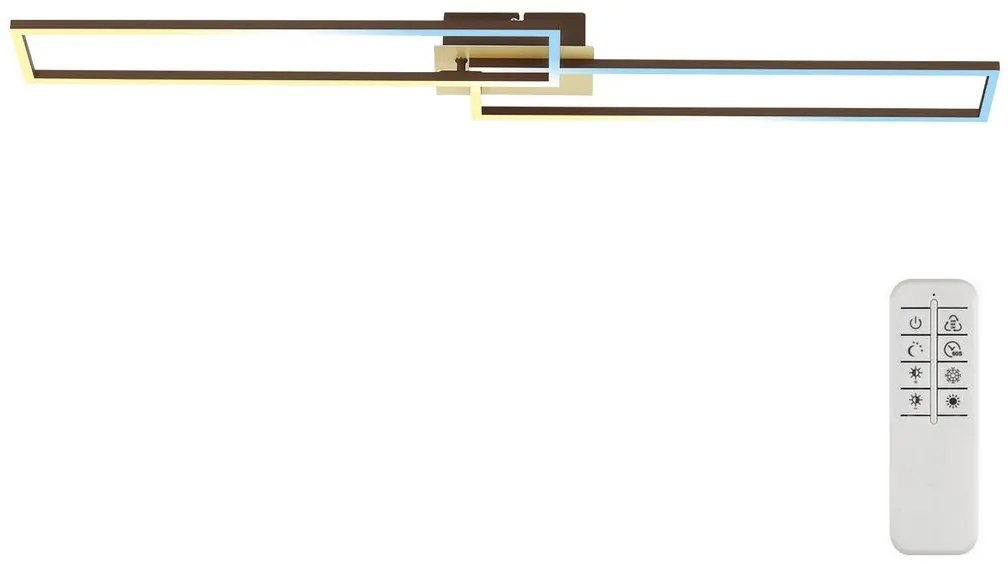 Brilo - LED Stmievateľný prisadený luster FRAME 2xLED/20W/230V 2700-5000 + DO