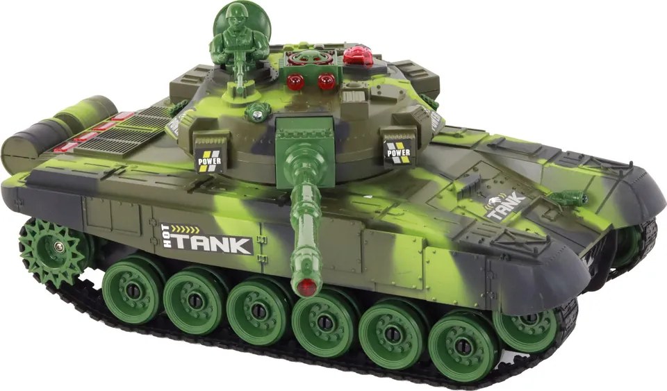 LEAN Toys Diaľkovo ovládaný vojnový tank RC infračervený bojový tank Set