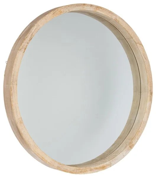 Atmosphera - Nástenné zrkadlo OLAV pr. 52 cm paulovnia