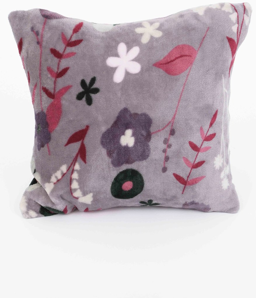 Obliečka na vankúšik mikroplyš Exclusive 40 × 40 cm - Dora sivá