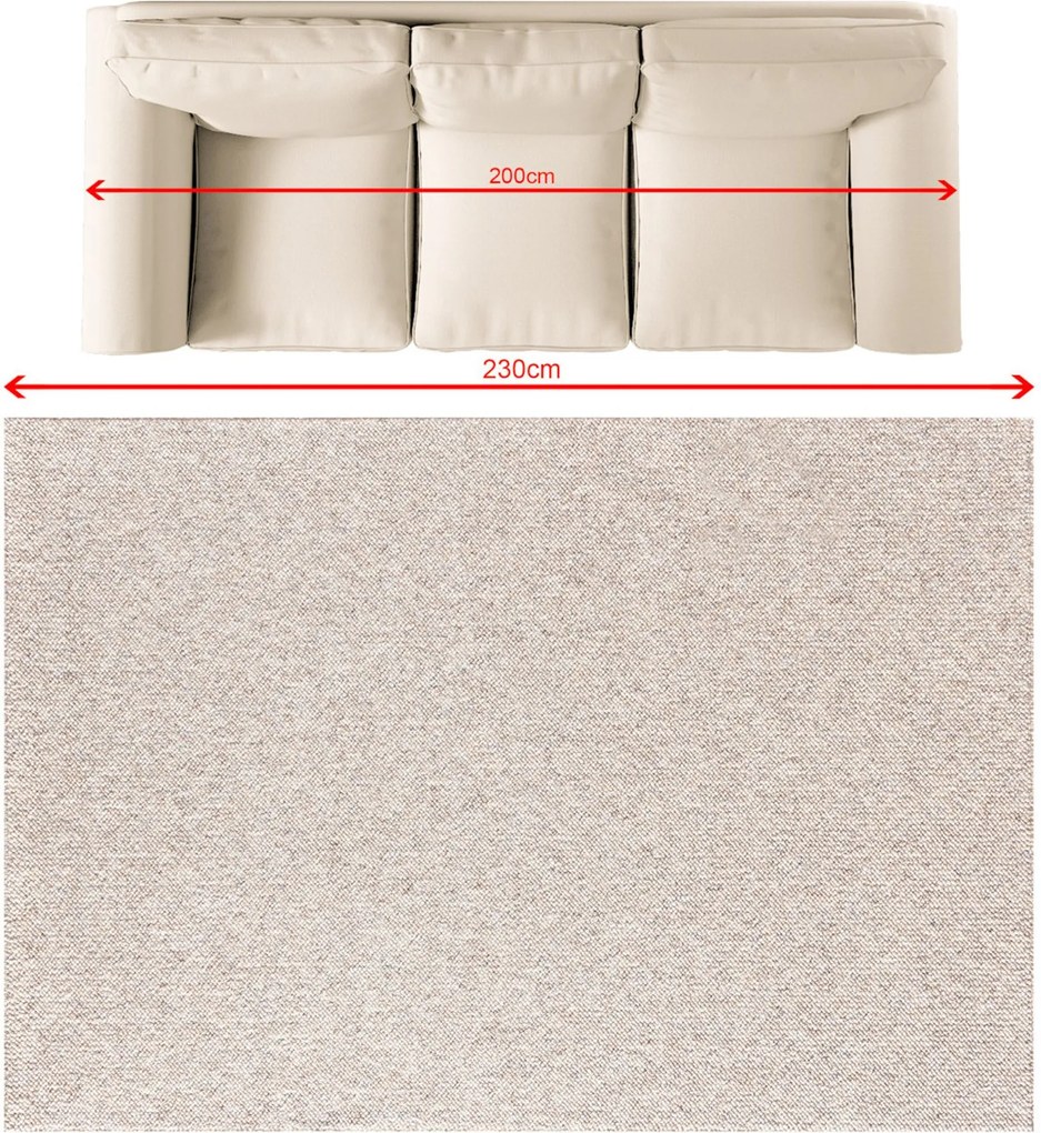 Koberec Solaro beige/grey 160x230 cm