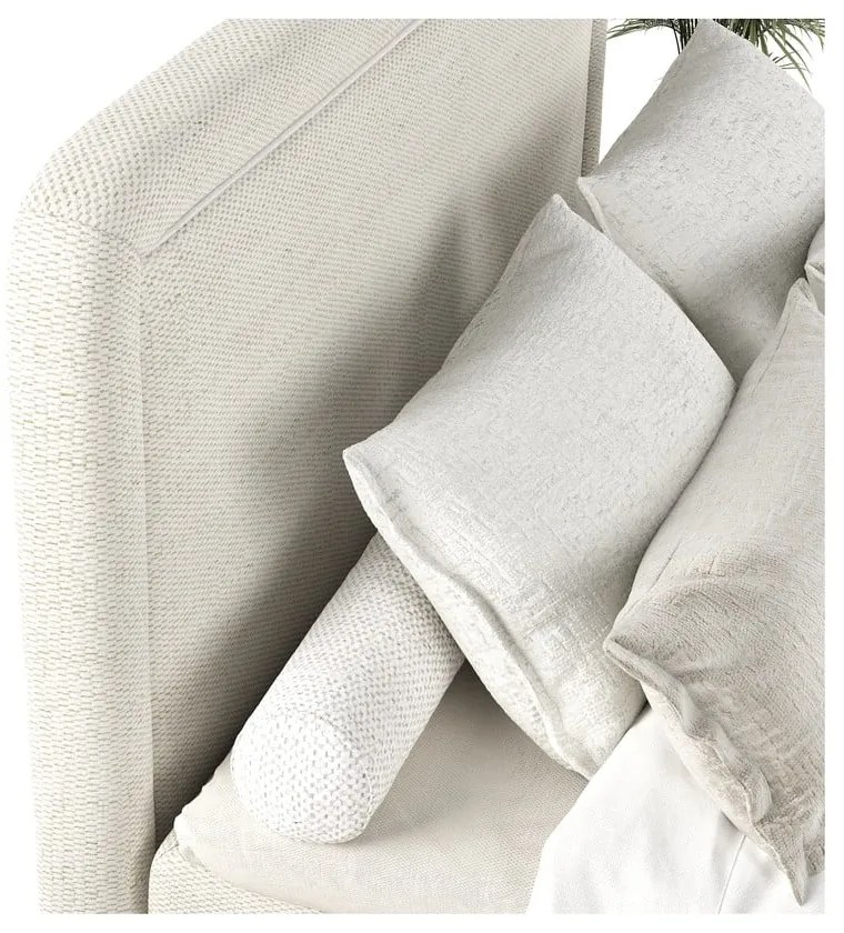 Krémovobiela boxspring posteľ 180x200 cm Dove – Maison de Rêve