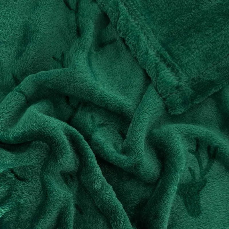 Vianočná deka NOBLE Deer 150x200 cm - tmavo zelená