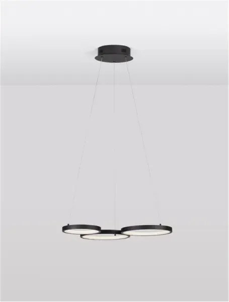 LED luster Magnus 55 čierne