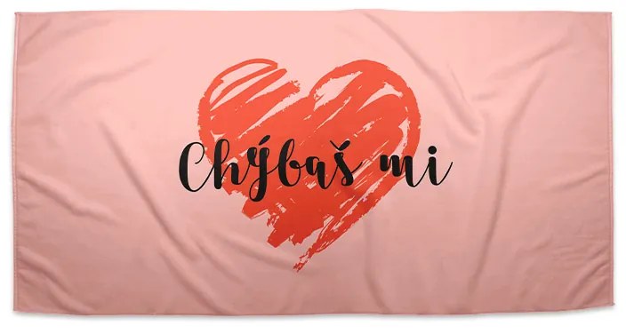 Sablio Uterák Chýbaš mi 2 - 50x100 cm