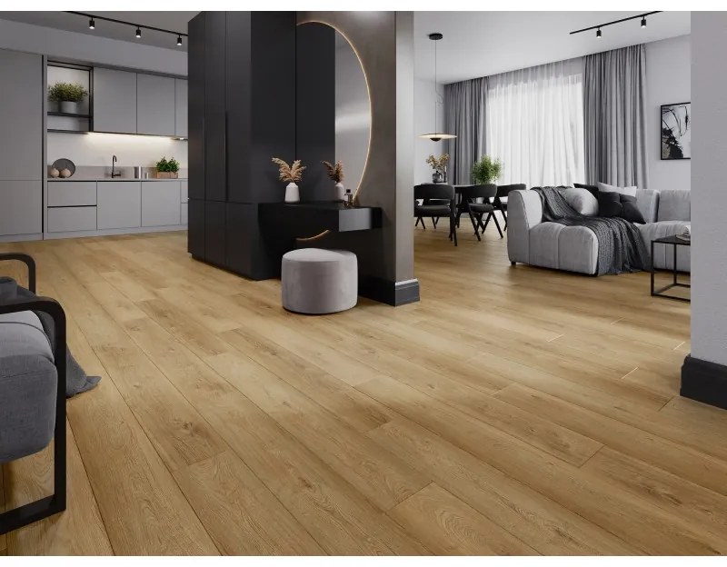 Mexen Sunset Hills, vinylová podlaha 1240x182 mm SPC 6,5 mm, IXPE 1,5 mm, 4-stranná V-drážka, dub, F1037-1240-182-505-4V1-01