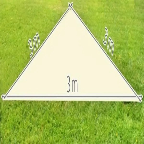 Tieniaca plachta celta trojuholník 3m 2257