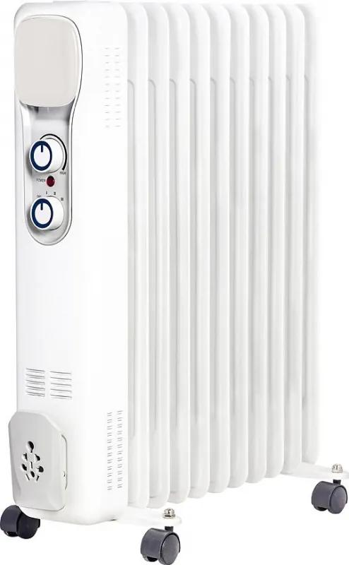 Olejový radiátor NSC-A1 biely | 11-rebrový