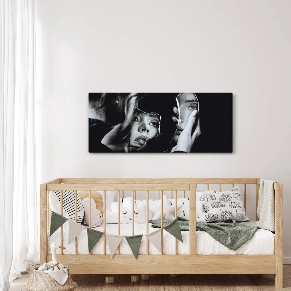 Obraz - Pohľad do zrkadla (120x50 cm)
