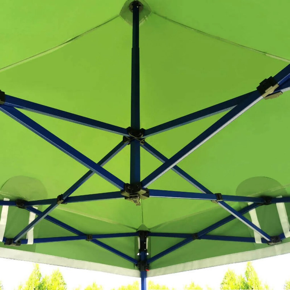 BRIMO Záhradný altánok 3×6 m – skladací s 3 stenami | BRIMO® - s 3 stenami - Oranžová 24