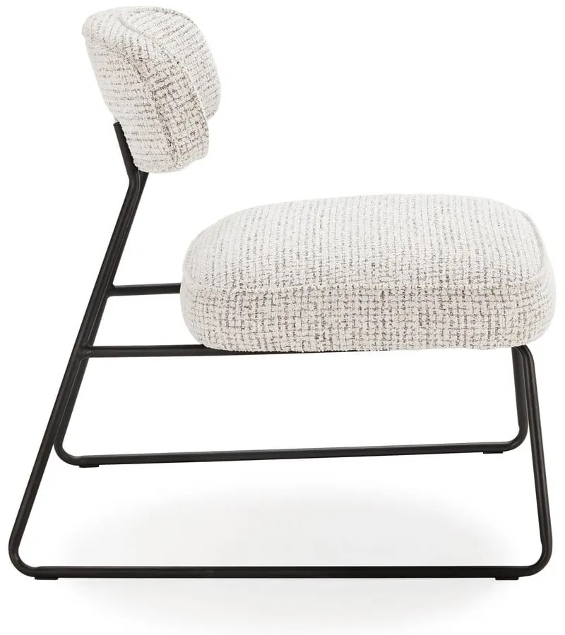 Bielo-béžové kreslo Elon – Marckeric