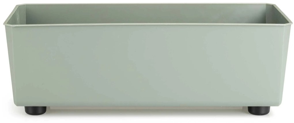 PLASTOVÝ KVETINÁČ SALVIA 37,5X17 CM ZELENÁ