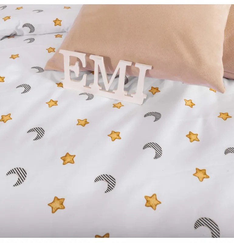 Obliečky bavlnené Moonlight EMI, Detský set 90x130 + 45x65