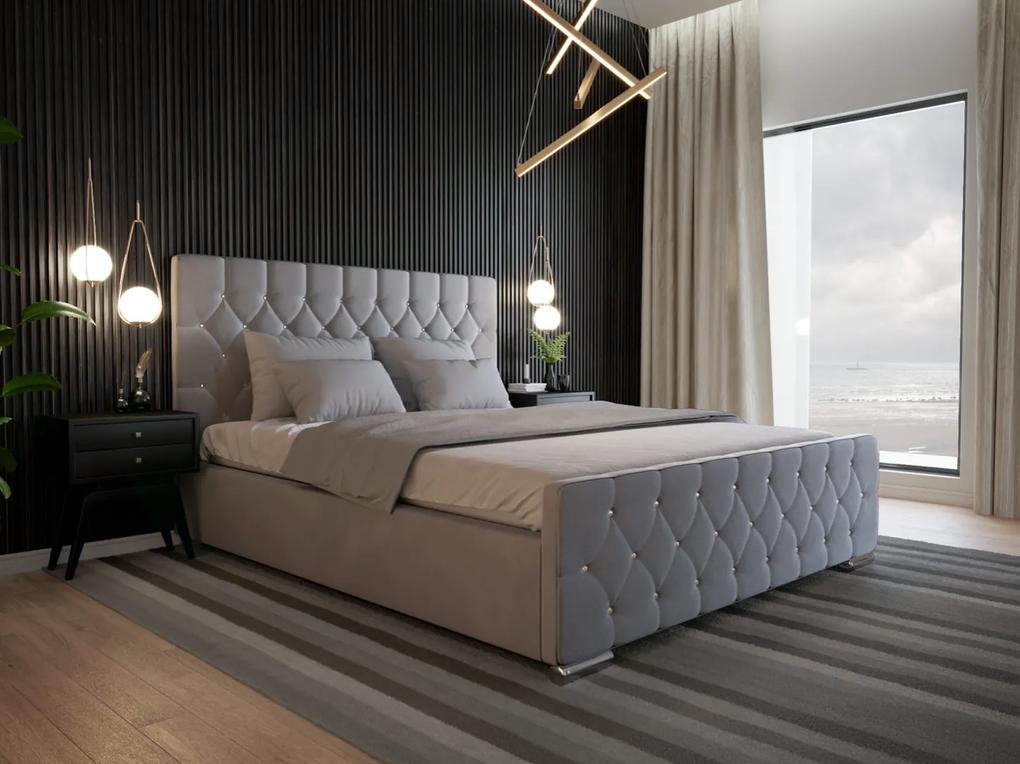 PROXIMA.store - Luxusná čalúnená posteľ SEVILLA ROZMER: Pre matrac 160 x 200 cm