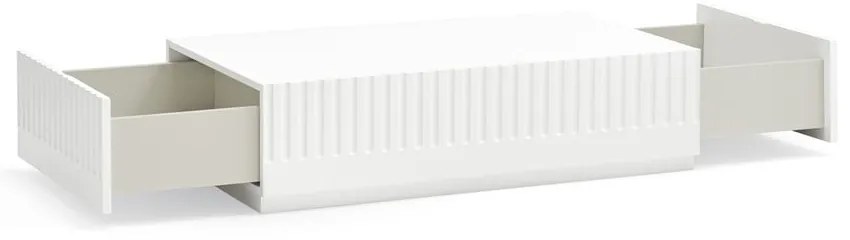 Biely konferenčný stolík s 2 zásuvkami Teulat Doric