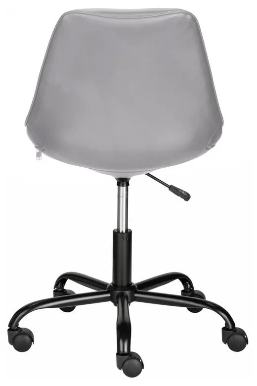 Sivá kancelárska stolička z imitácie kože Kenny – Støraa