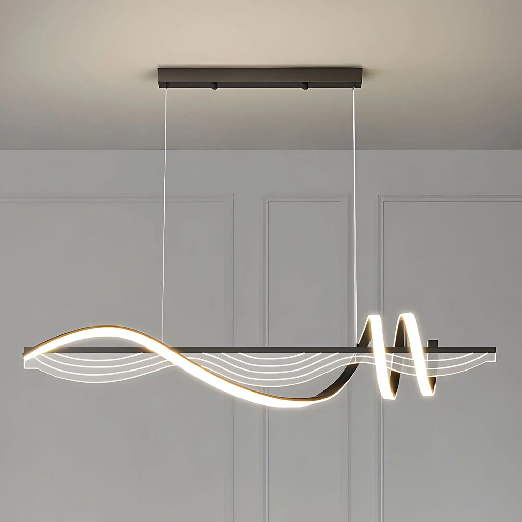 Toolight Toolight, závesné LED svietidlo 100 cm, 3000K, LHJ041-CP, čierna, OSW-50019