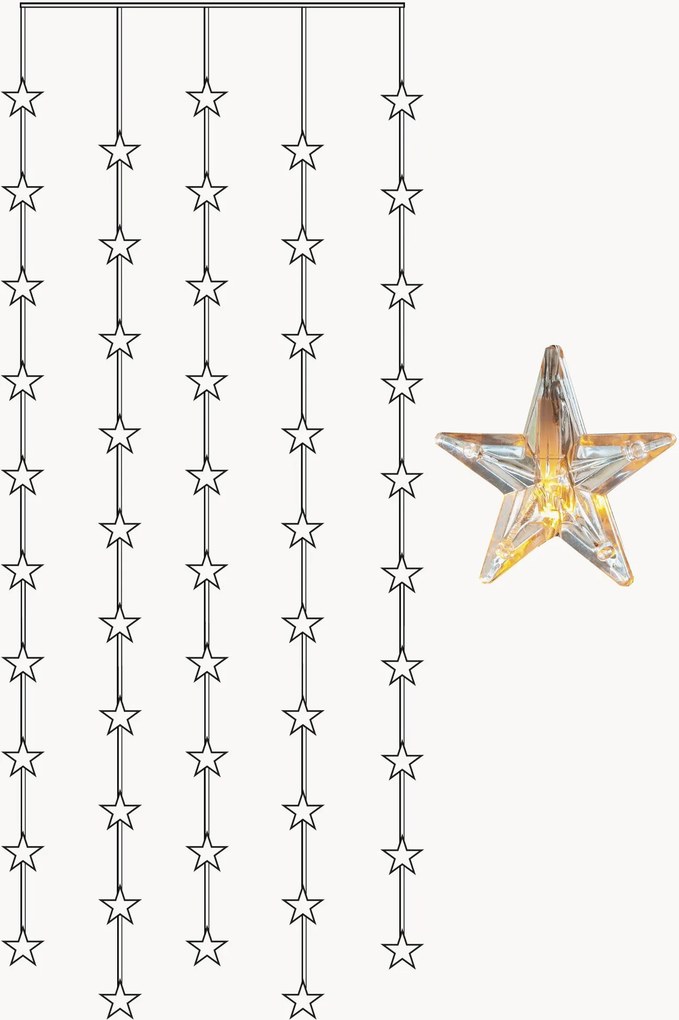 Vianočná svetelná LED reťaz Star