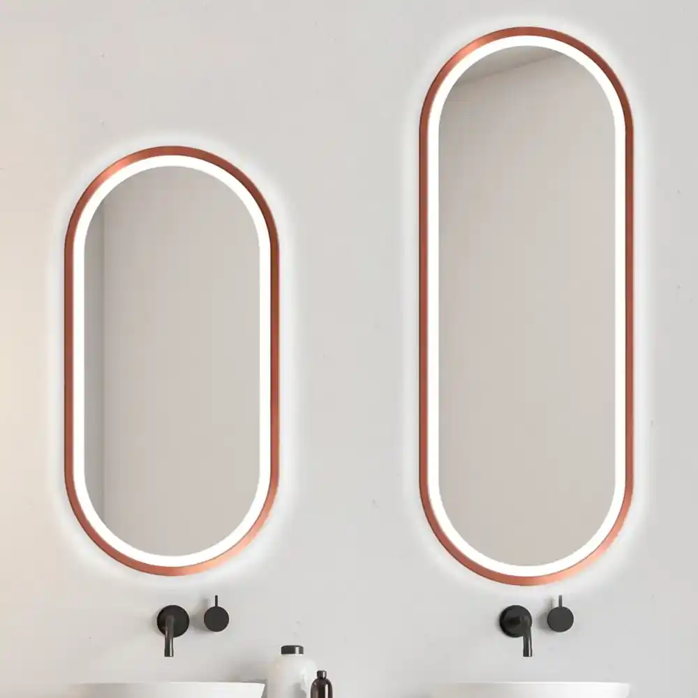 Zrkadlo Zeta Copper LED Rozmer zrkadla: 60 x 100 cm | BIANO