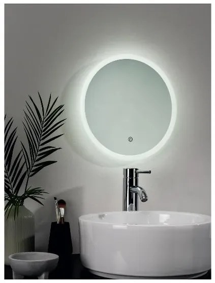 Livarno home LED zrkadlo do kúpeľne (okrúhly tvar)  (100384347)