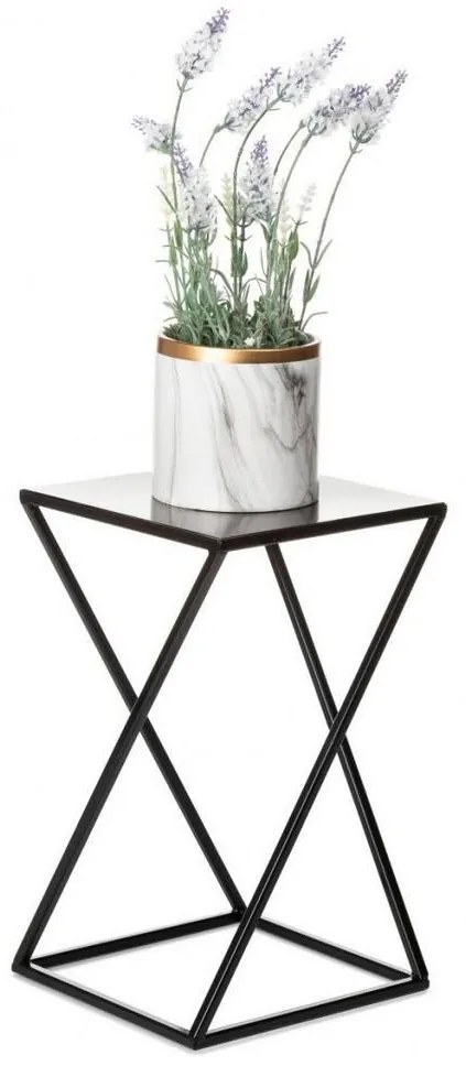 Stojan na kvety 40x24 cm čierna