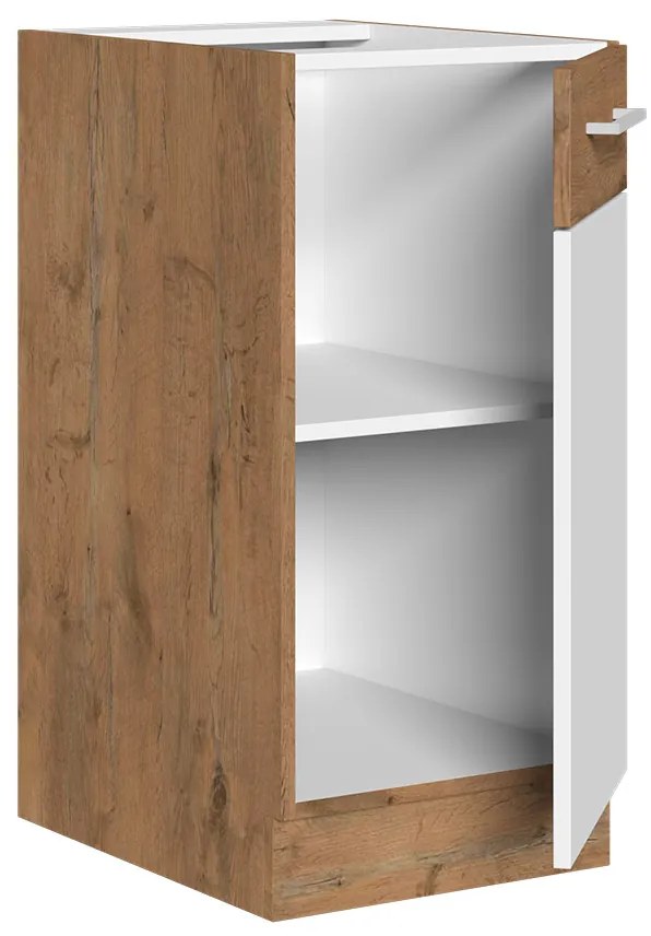 Dolná kuchynská skrinka Woodline 40 D 1F BB, Farby: dub lancelot + dark wood