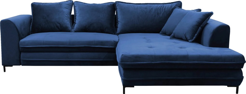 XXXLutz ROHOVÁ SEDAČKA, textil, kráľovská modrá Livetastic - Sedačky - 001574004313