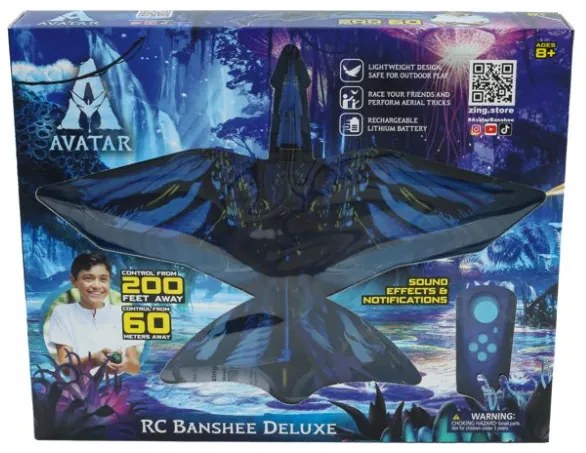 Zing RC Lietajúci drak Banshee Avatar Deluxe RTR modrý 1:18
