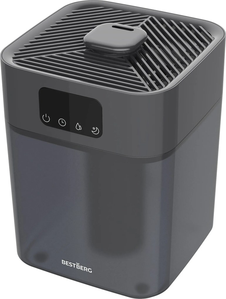 Ultrazvukový zvlhčovač vzduchu BestBerg BBAH-10G / 22 W / 5,5 l / 300 ml/h / sivá
