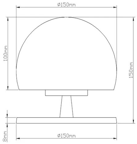Fabas 3570-30-138 - LED Stmievateľná stolná lampa MORGANA 1XG9/3W/230V