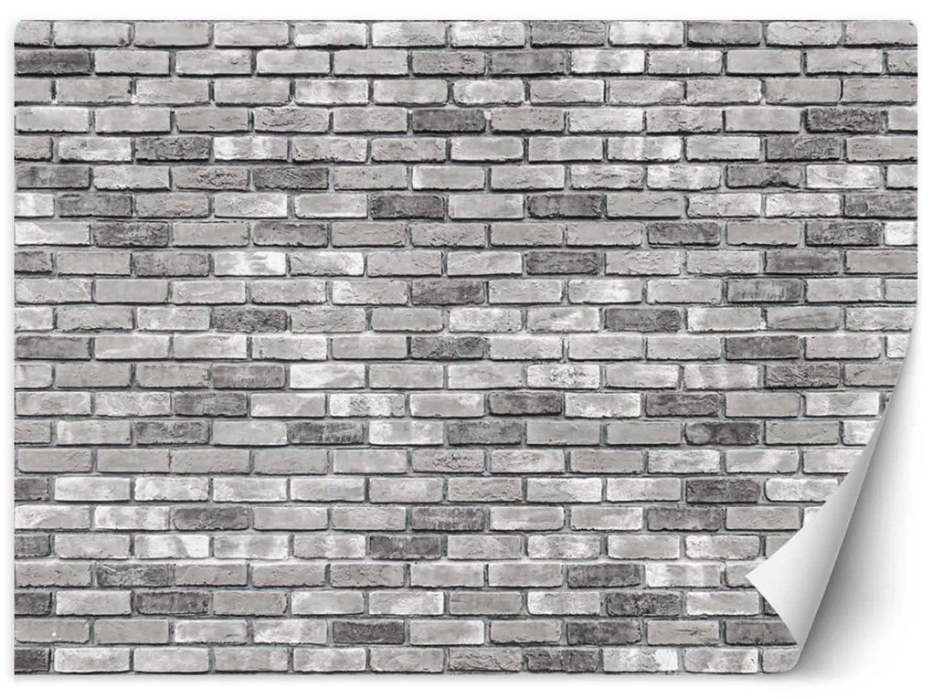 Gario Fototapeta Stará sivá tehlová stena Materiál: Vliesová, Rozmery: 200 x 140 cm