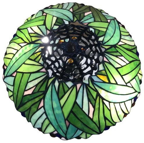 Vitráž lampa do obývačky JAMAICA Ø40