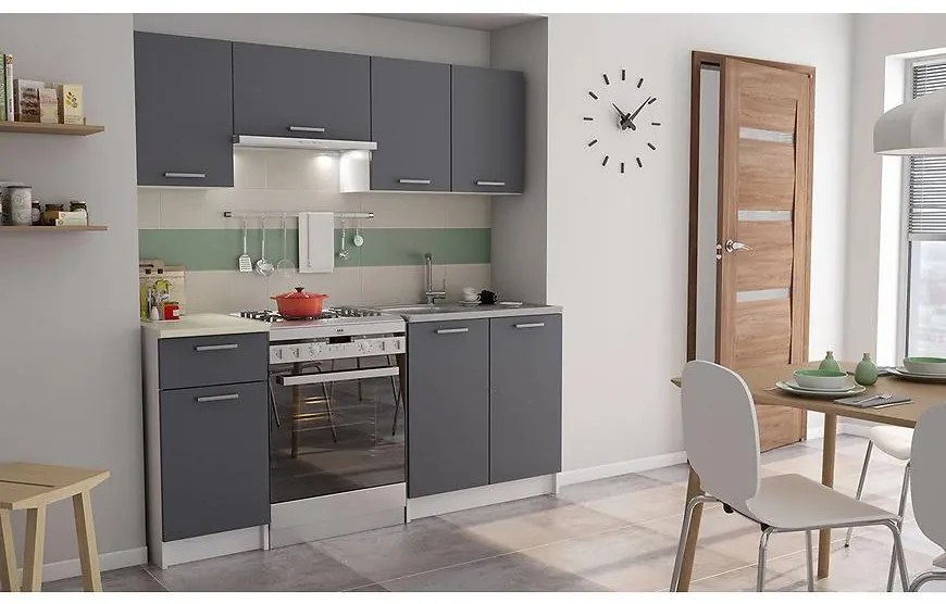 Kuchynská linka Irma šedá / biely 180cm